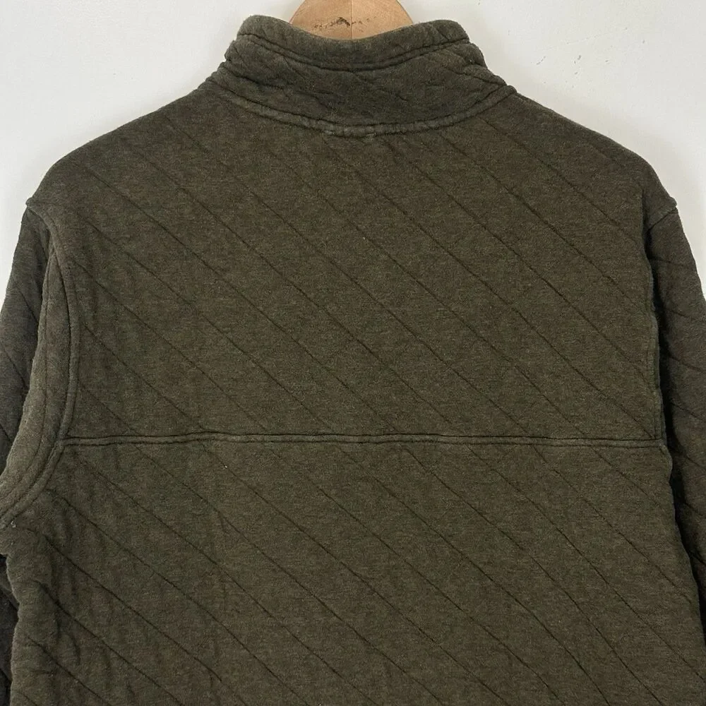 Patagonia Men's Organic Cotton Quilt Snap-T Pullover Size M Green Gorpcore